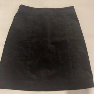 NWOT Ann Taylor Black Velvet Skirt